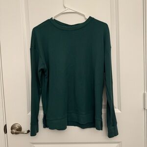 GIRLS Gap Green Long Sleeve Crewneck Top